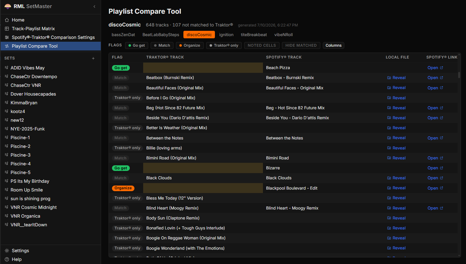 Screenshot of SetMaster 3